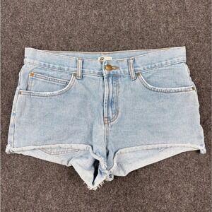 Billabong Womens Light Wash Raw Hem Denim Shorts Size 30‎ Blue Jean Cutoffs